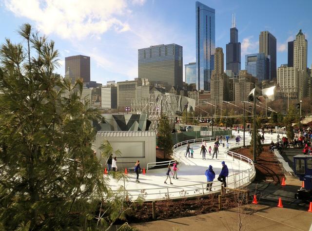 Maggie Daley Park ice skating ribbon